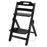 Детско Дървено Столче За Хранене Clipp & Clapp Black Zopa