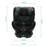 Детско Столче За Кола С Основа Voyager Maxi (40 135см) Night Black Zopa