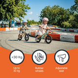 Колело За Баланс Racer С Ръчна Спирачка Sand Beige Zopa