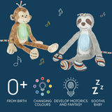 Плюшена Играчка За Сън С Проектор И Мелодии Monkey Zopa