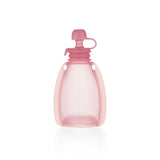 Силиконов Пауч За Бебешка Храна За Многократна Употреба Transparent Pink Zopa