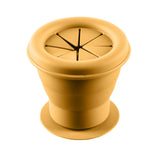 Силиконова Сгъваема Купа За Закуски С Вакуум Mustard Yellow Zopa