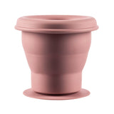Силиконова Сгъваема Купа За Закуски С Вакуум Old Pink Zopa
