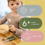 Силиконови Детски Прибори Mustard Yellow Zopa