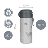 Термобутилка Със Силиконов Държач И Накрайник За Пиене 350 Ml Dino Zopa