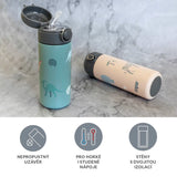Термобутилка Със Силиконов Държач И Накрайник За Пиене 350 Ml Safari Zopa