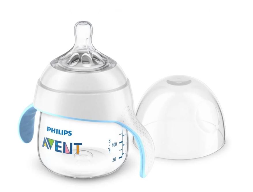Шише Natural 2.0 - Тренировъчно За Преход Към Чаша - Шишета За Хранене - Philips Avent - BebeMama