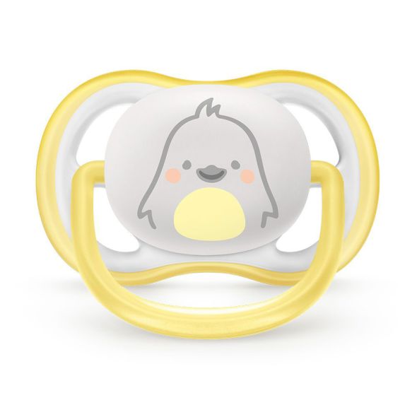 Залъгалка - Ultra Air + СтерилизаторнаКутия (0-6М) Пиле - Залъгалки - Philips Avent - BebeMama
