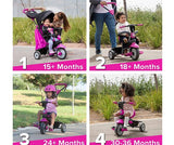 Детска Триколка Smartrike 4-В-1 Swing Dlx, Розова --- BebeMama