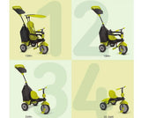 Детска Триколка Smartrike 4-В-1 Glow, Зелена --- BebeMama