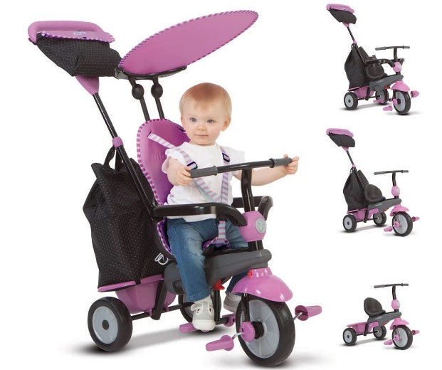 Детска Триколка Smartrike 4-В-1 Shine, Розова --- BebeMama