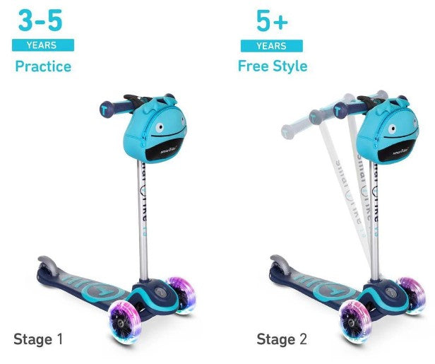 Детски Скутер Smartrike Т3, Син --- BebeMama