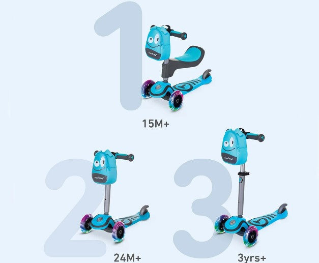Детски Скутер Smartrike Т1, Син --- BebeMama