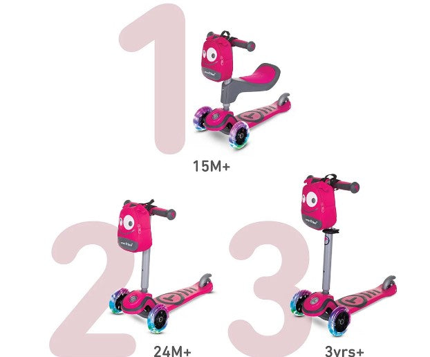Детски Скутер Smartrike Т1, Розов --- BebeMama