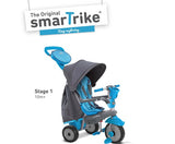 Триколка Smartrike 4-В-1 Swing Dlx, Сивo/Синя --- BebeMama