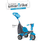 Триколка Smartrike 4-В-1 Swing Dlx, Сивo/Синя --- BebeMama