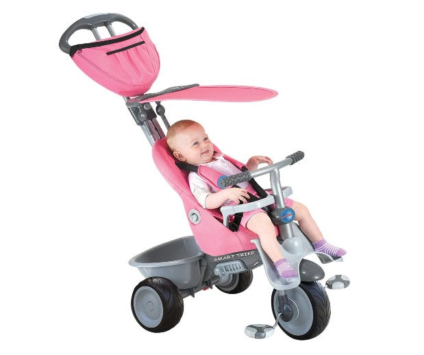 Триколка Smartrike 4-В-1 Recliner, Розова --- BebeMama