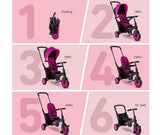 Сгъваема Триколка 6-В-1 Smartrike Str3, Розова --- BebeMama
