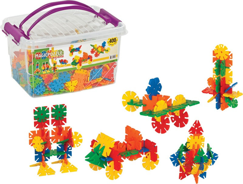 Конструктор Магически Пъзел 400 Ел. 27Х18Х21 - Строители, Мозайки И Конструктори - Thesmileofyourbaby - BebeMama