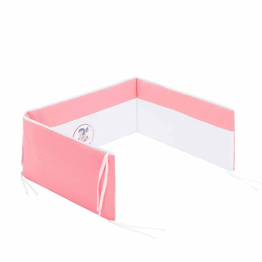Обиколник За Бебешка Кошара Fillikid Bumper Basic Bunny Pink - Обиколници - Fillikid - BebeMama
