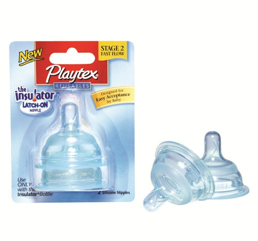 Биберон - силикон (3+ м) за шише термос - Биберони - Playtex - BebeMama