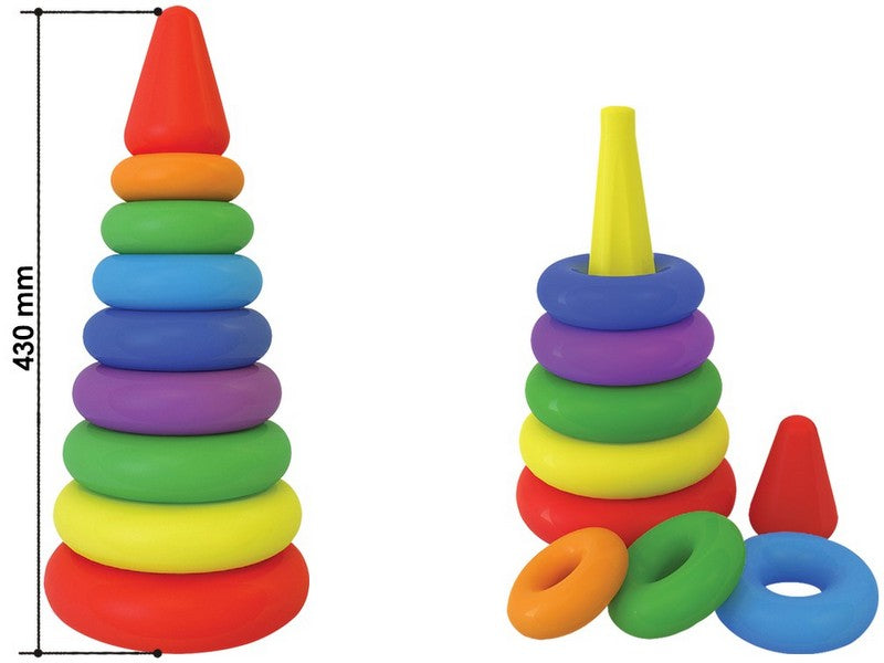 Пирамида С Гривни 43Х20Х20 См - Играчки - Thesmileofyourbaby - BebeMama