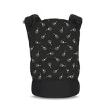 Бебешка Ергономична Раница Wally Black Floral --- BebeMama