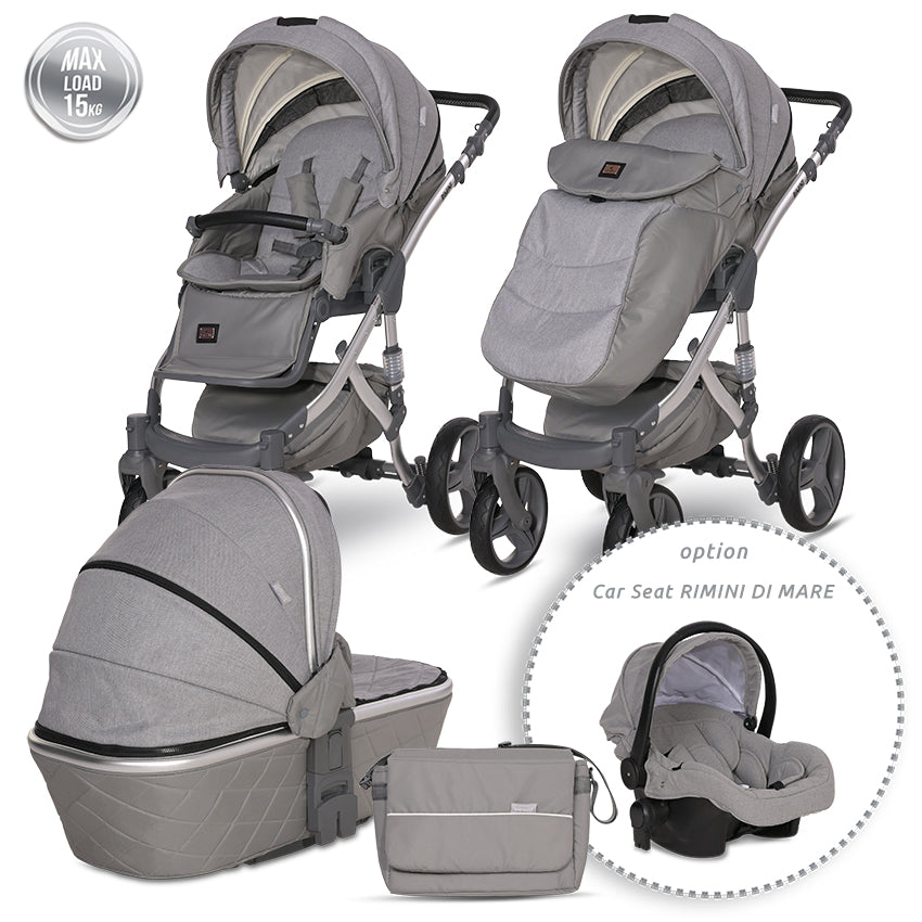 Д.Количка Rimini PremiumGrey - Комбинирани Колички - Lorelli Classic - BebeMama
