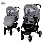 Д.Количка Daisy Basic Cool Grey + Покривало - Комбинирани Колички - Lorelli Classic - BebeMama