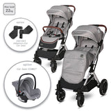 Д.Количка Storm Opaline Grey - Комбинирани Колички - Lorelli Classic - BebeMama