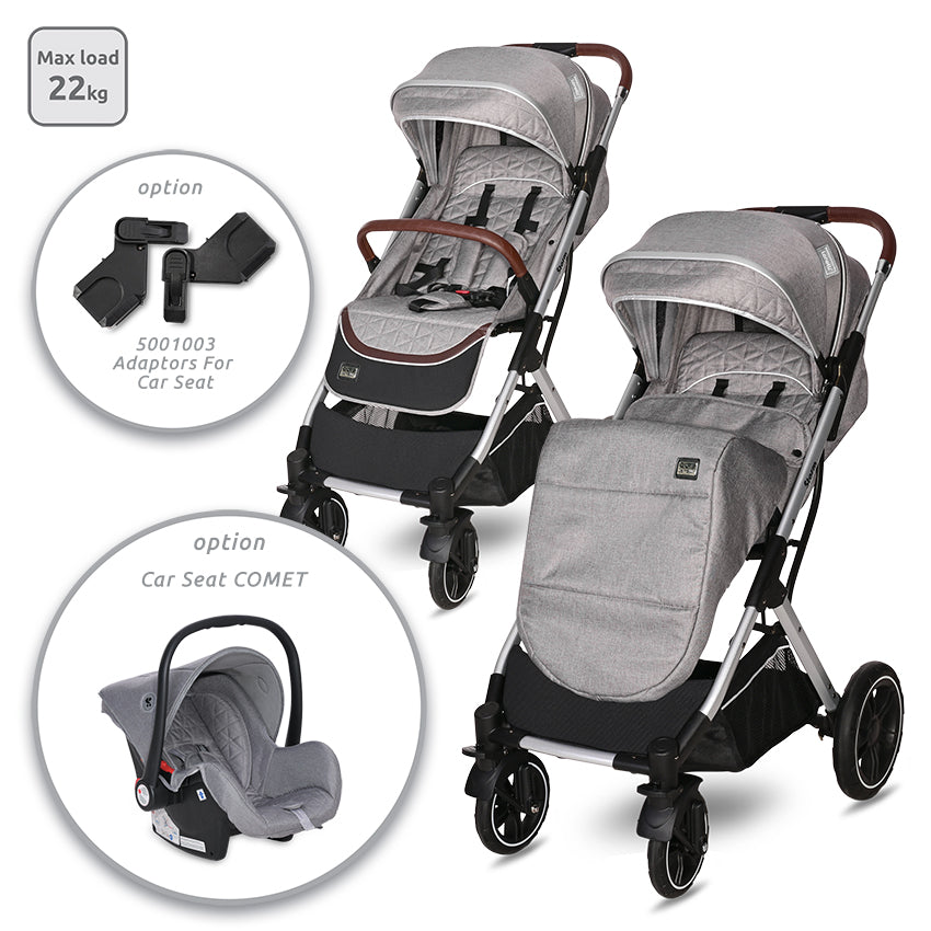 Д.Количка Storm Opaline Grey - Комбинирани Колички - Lorelli Classic - BebeMama