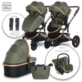 Д.Количка Boston Loden Green - Комбинирани Колички - Lorelli Classic - BebeMama