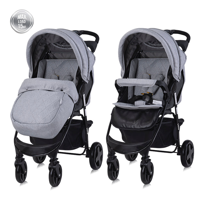 Д.Количка Olivia Cool Grey+Покривало - Комбинирани Колички - Lorelli Classic - BebeMama