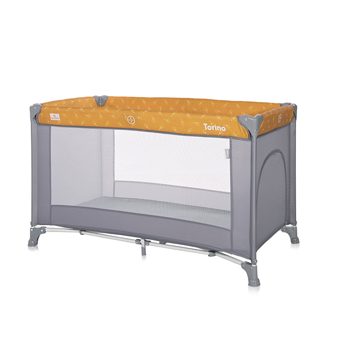 Кошара Torino 1 Ниво Lemon Curry Floral - Сгъваеми Кошари 1 Ниво - Lorelli Classic - BebeMama