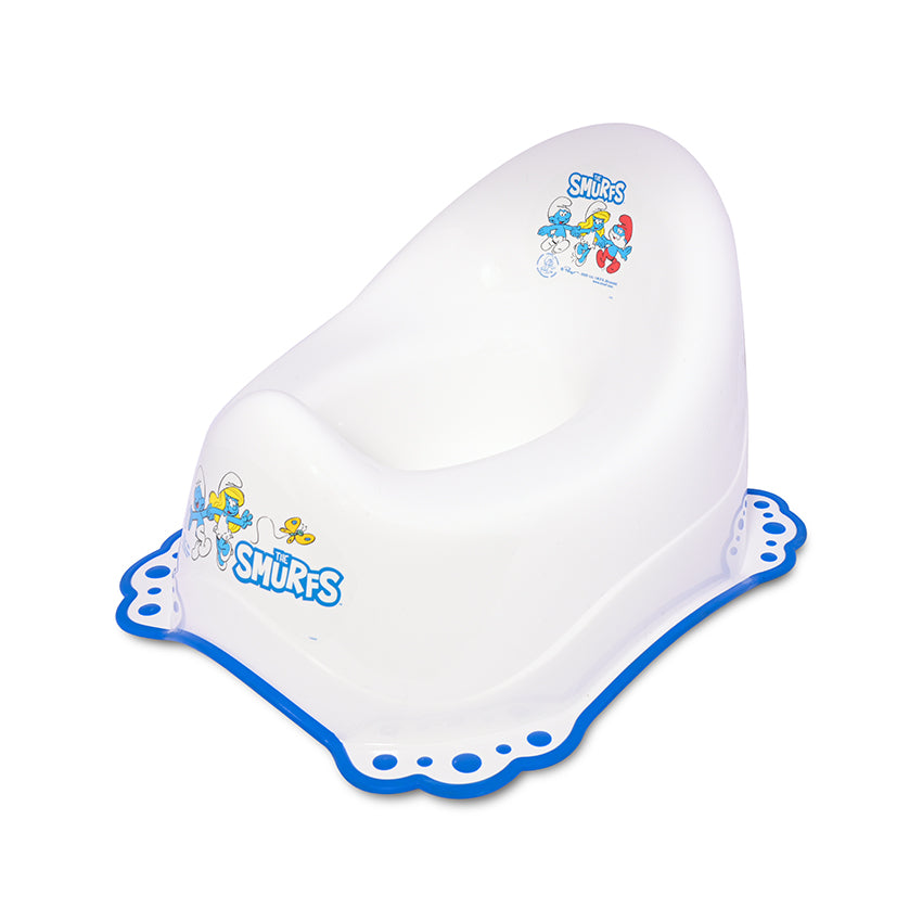 Дет.Гърне Анатомично The Smurfs White --- BebeMama