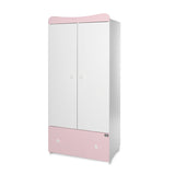 Гардероб Exclusive Бяло/Orchid Pink --- BebeMama