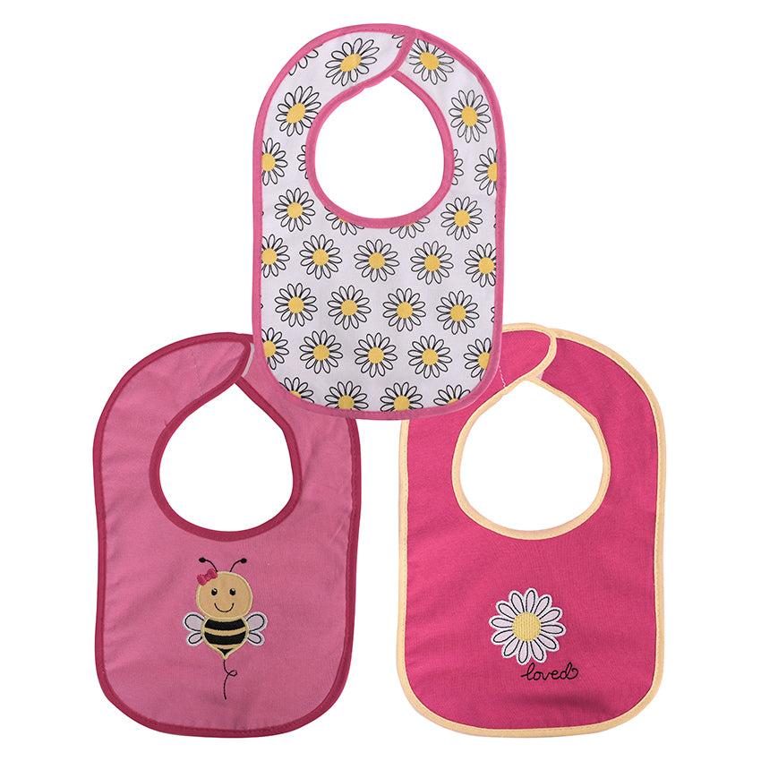 Лигавник Интерлог 3 Бр С Велкро Girl - Лигавници - Baby Care - BebeMama