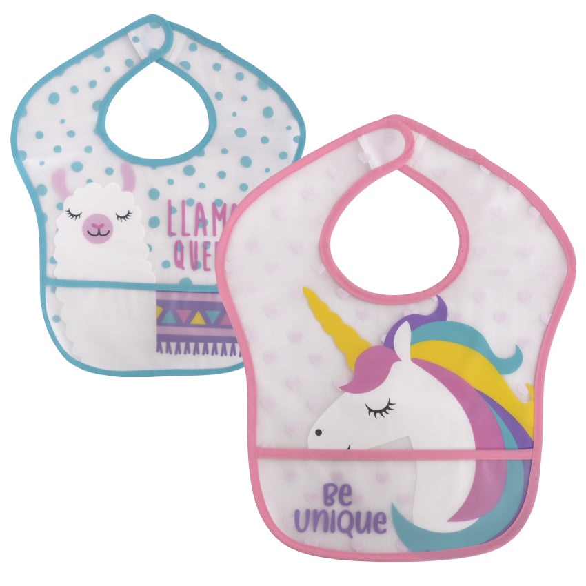Лигавник Peva 2 Бр С Велкро Girl - Лигавници - Baby Care - BebeMama