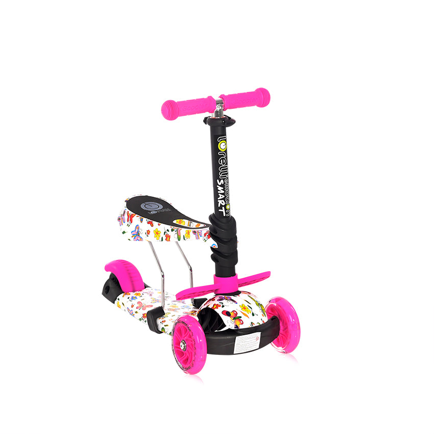Тротинетка Smart Pink Butterfly --- BebeMama