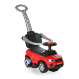 Кола За Яздене Off Road+Дръжка Червена --- BebeMama