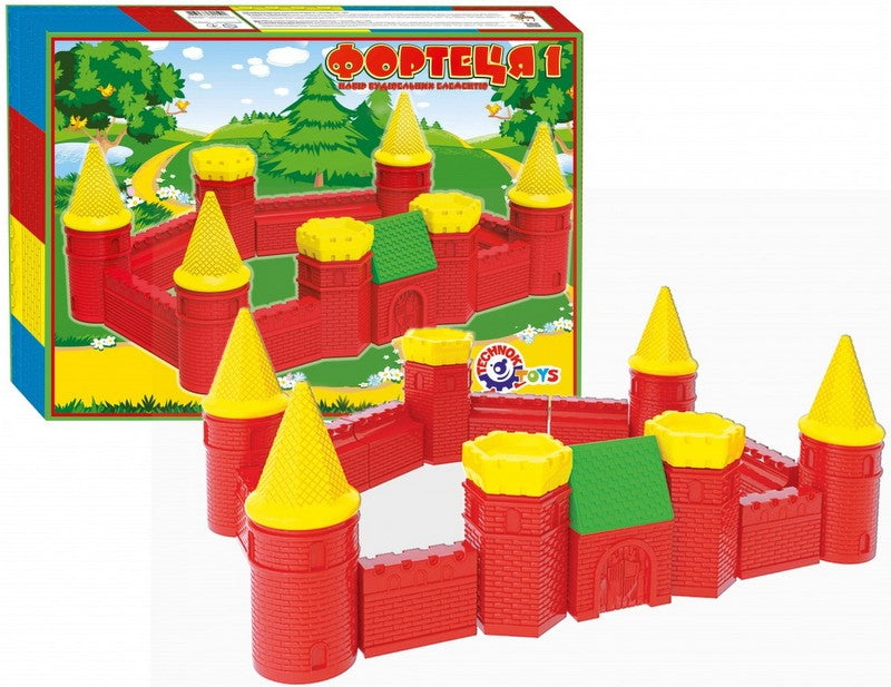 Конструктор Крепост Голям 26 Елемента 36Х33Х8 Размер На Кутията За Деца Над 1 Год - Строители, Мозайки И Конструктори - Thesmileofyourbaby - BebeMama