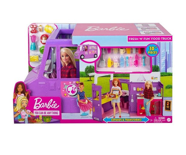 Кукла Barbie - Комплект Камион За Приготвяне На Храна - Кукли И Аксесоари - Barbie - BebeMama