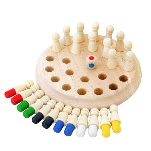 Дървена Цветна Игра За Памет - Дървени Играчки - Smartbaby - BebeMama