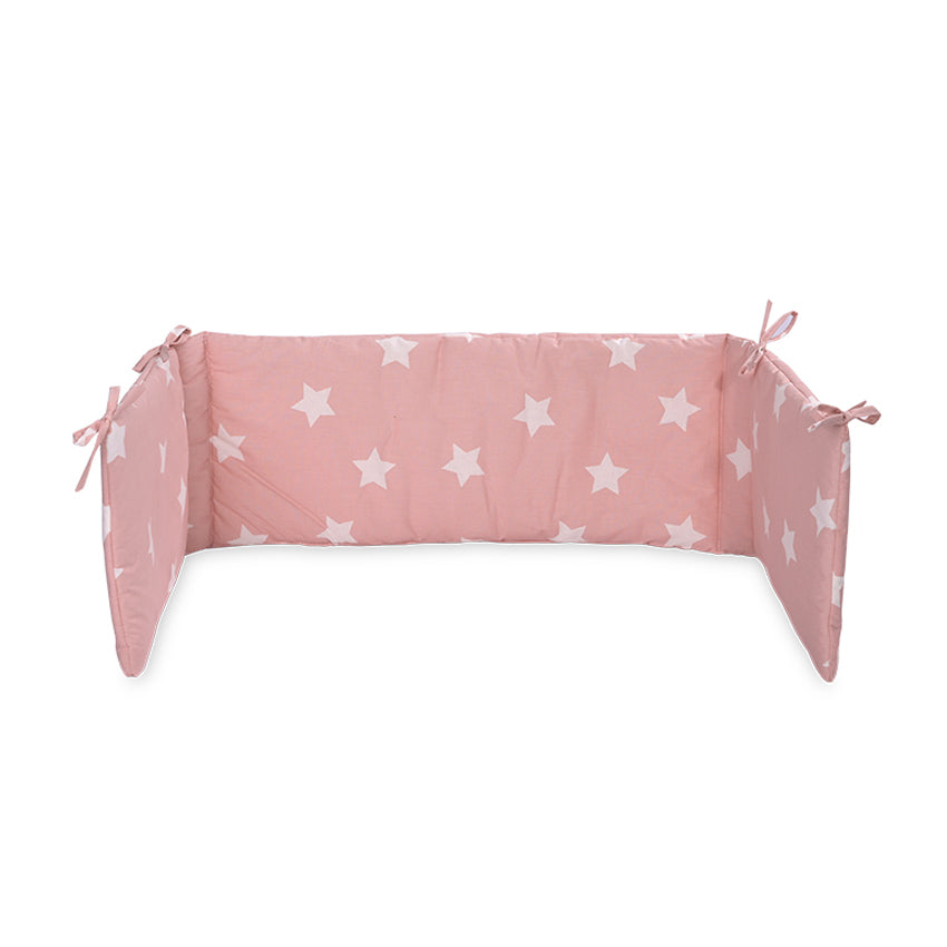 Обиколник Малък  Ранфорс Pale Blush Звезди - Обиколници - Lorelli Classic - BebeMama