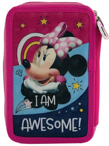 Несесер Мини Маус 21 Х15 Х 8 С 3 Ципа С 3 Отделения С Места За 43 Химикала И Молива 3 Места За Линия Острилка И Гума И Др. --- BebeMama