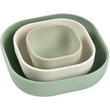 Комплект 3Силиконови Купи (Sagegreen/Cotton/Mistygreen) - Купи - Beaba - BebeMama