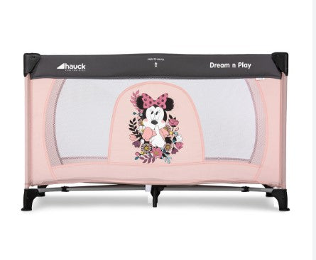 Преносима Бебешка Кошара За Спане И Игра На 1 Ниво Hauck Dream N Play Minnie Sweetheart - Кошарки Next To Me - Hauck - BebeMama