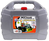 Метален Конструктор 27Х23Х9 Пластмасова Кутия С Болтове Гайки Инструменти И Гуми За Направа На Строителни Машини 7 Модела 289 Елемента - Строители, Мозайки И Конструктори - Thesmileofyourbaby - BebeMama