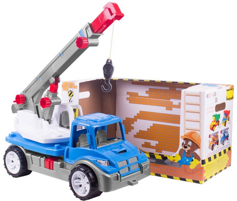 Камион Автокран Стрелата Се Вдига Мърда Напред И Се Върти На 360 Гр Куката Се Движи 57Х30Х26 - Коли, Камиони, Влакове И Самолети - TheSmileOfYourBaby - BebeMama