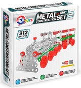 Метален Конструктор 21 Х 16 Х 4 С Болтове Гайки Инструменти За Направа На Влак 248 Части С Поддръжка В Youtube - Строители, Мозайки И Конструктори - Thesmileofyourbaby - BebeMama